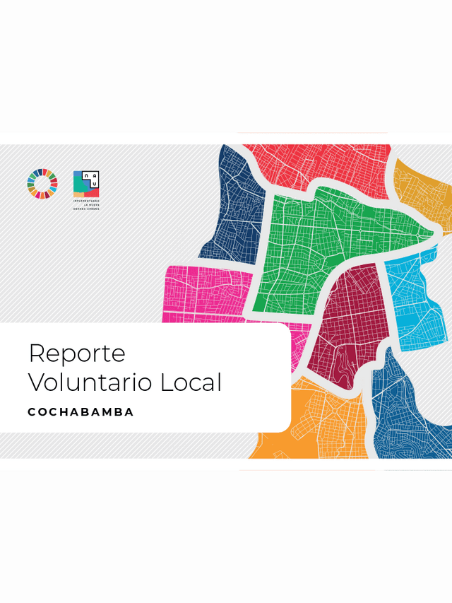 Reporte Voluntario Local de Cochabamba