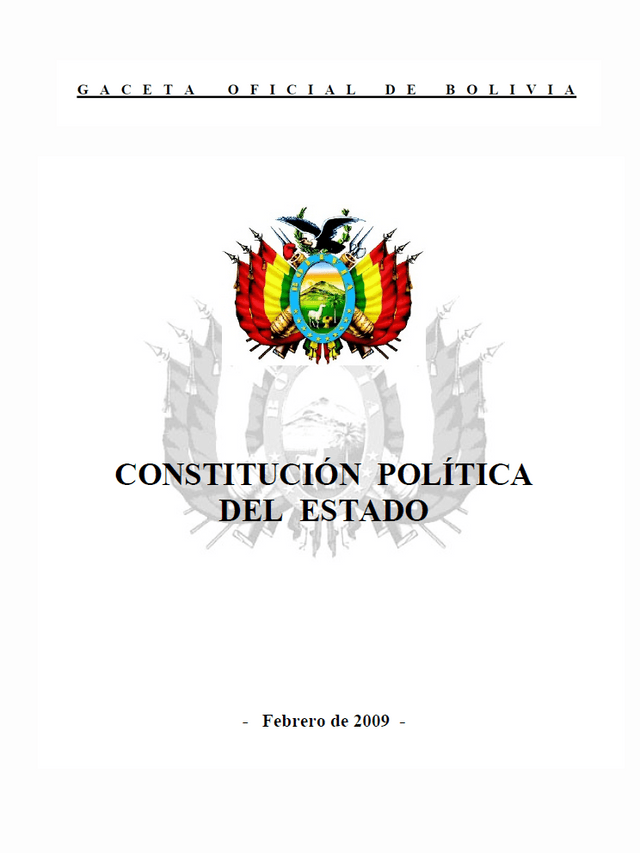 Constitución Política del Estado