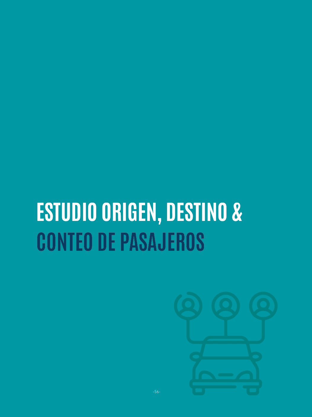 Carátula de ESTUDIO DE ORIGEN, DESTINO Y CONTEO DE PASAJEROS